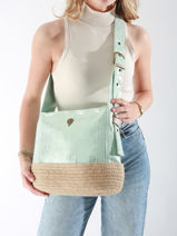 Shoppingtas Guimauve Le voyage en panier Blauw guimauve PM750-vue-porte